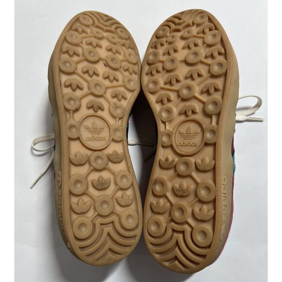 Adidas Gazelle Indoor Shoes Collegiate Burgundy Arctic Fusion Collegiate Green - Picture 9 of 10